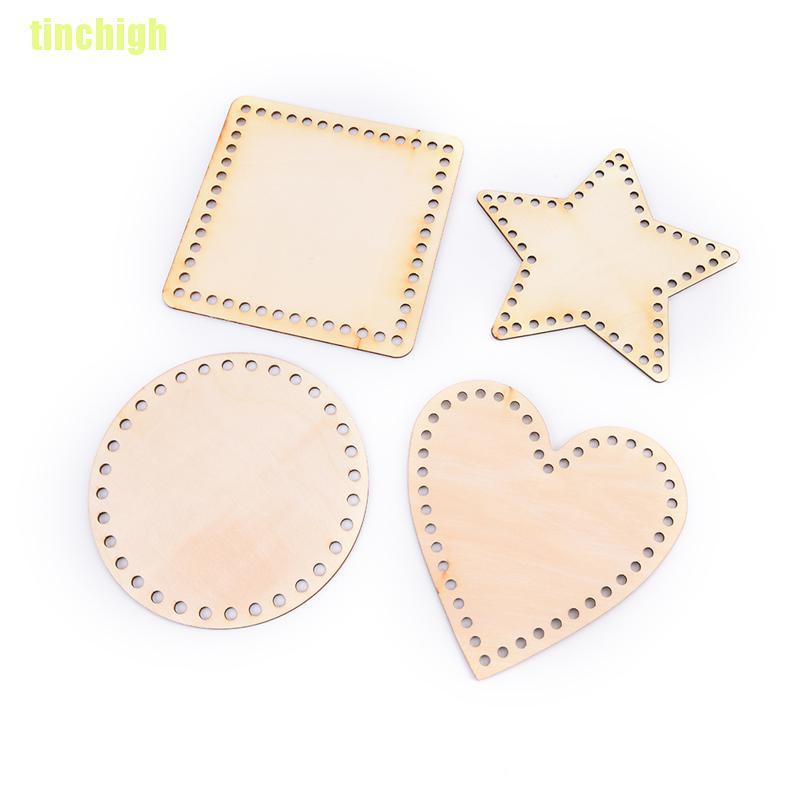 Túi Xách Len Đế Gỗ Thiết Kế Đơn Giản Xinh Xắn Cho Nữ