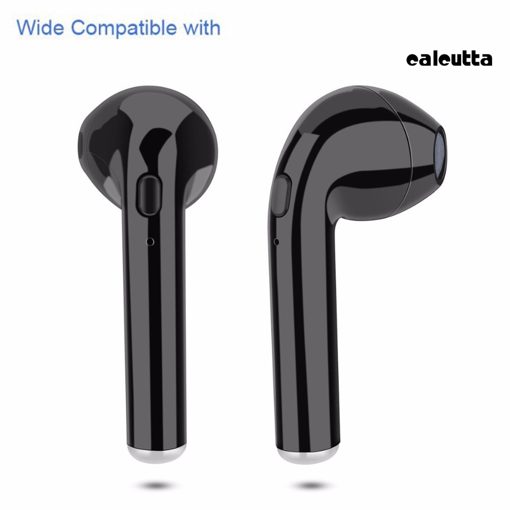 (CUL) Tai Nghe Không Dây Bluetooth 5.0 i7S Nút Bấm Thời Gian Chờ Lâu Có Hộp Sạc Điện Thoại