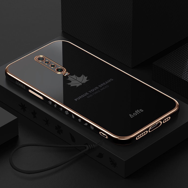 Ốp điện thoại QIANZI mềm họa tiết lá phong cho Xiaomi 9T 9T Pro 10T Pro 10T Poco F3 K40 Redmi Note7 7Pro Note8 8Pro 8T