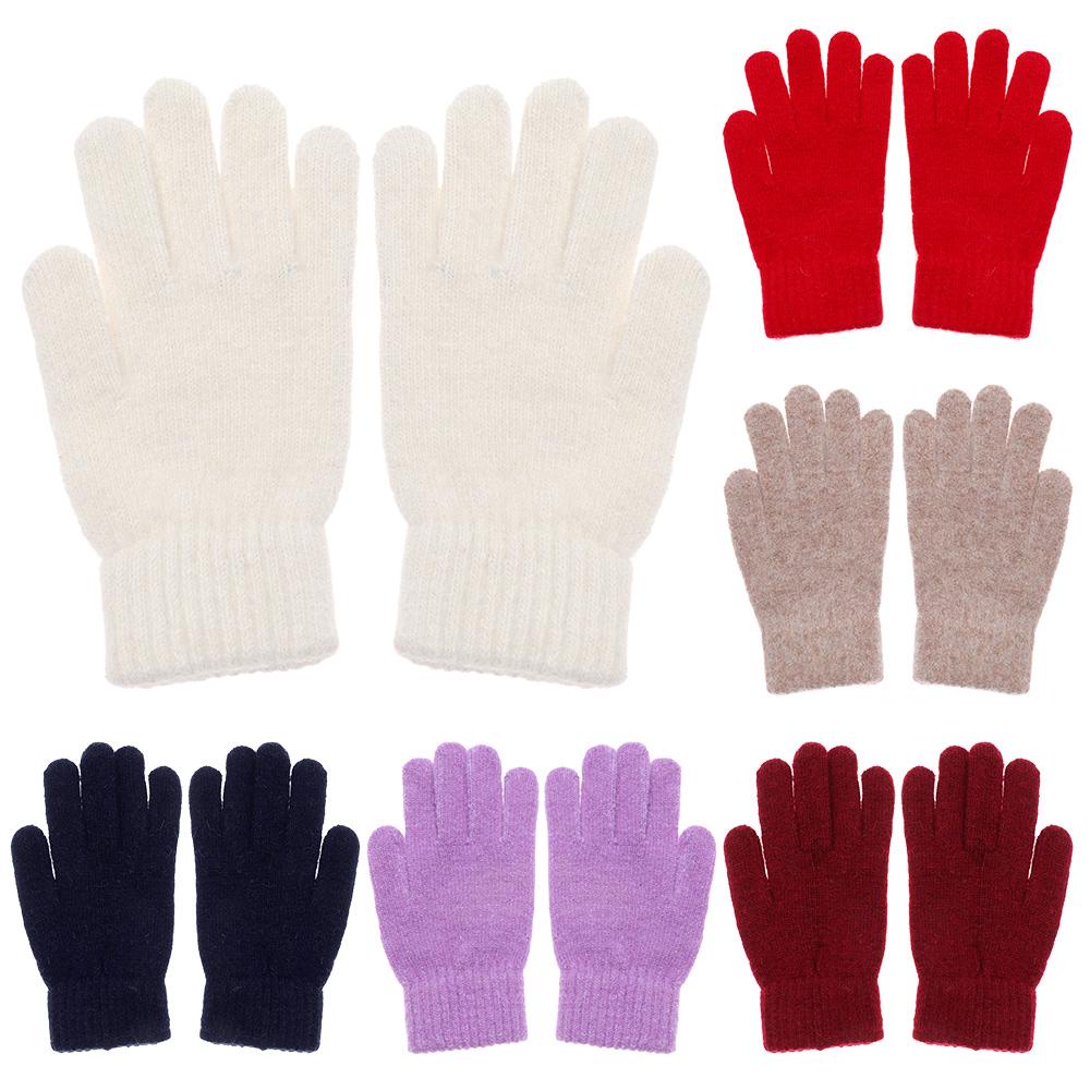 Găng Tay Lái Xe Bằng Cashmere Co Giãn Toàn Diện