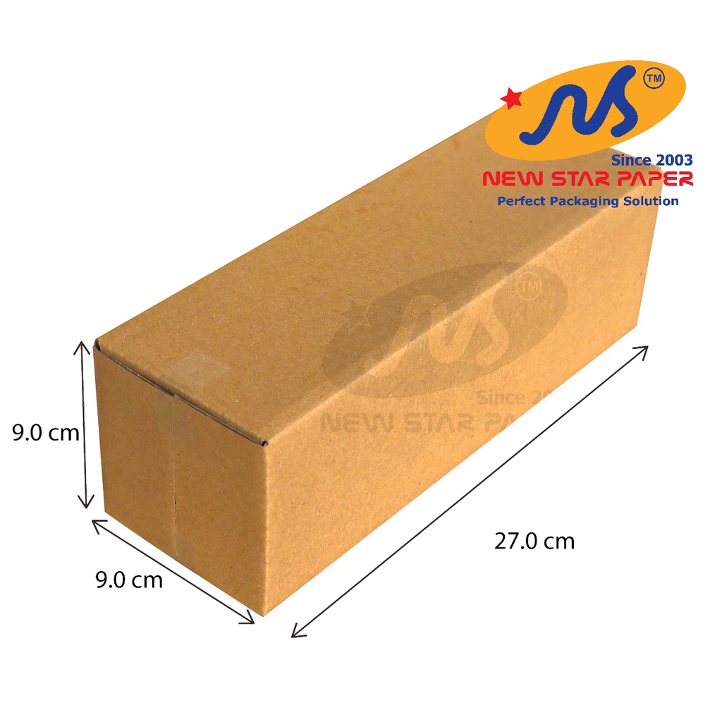 9x9x27cm - Combo 10 thùng giấy carton