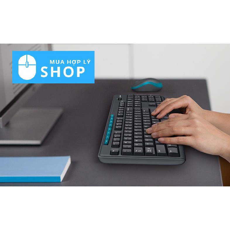 [CHÍNH HÃNG LOGITECH] Bộ Bàn Phím và Chuột Không Dây Logitech MK275, Combo Giá Rẻ, Tặng Kèm Pin - Hàng Nhập Khẩu