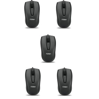 COMBO 05 Chuột quang Fulen L102 (Đen)