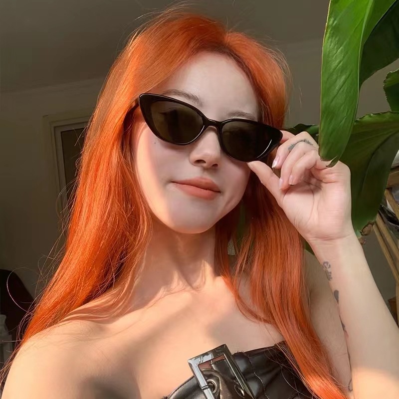 Kính Mát Hình Mắt Mèo Phong Cách Hong Kong Thời Trang