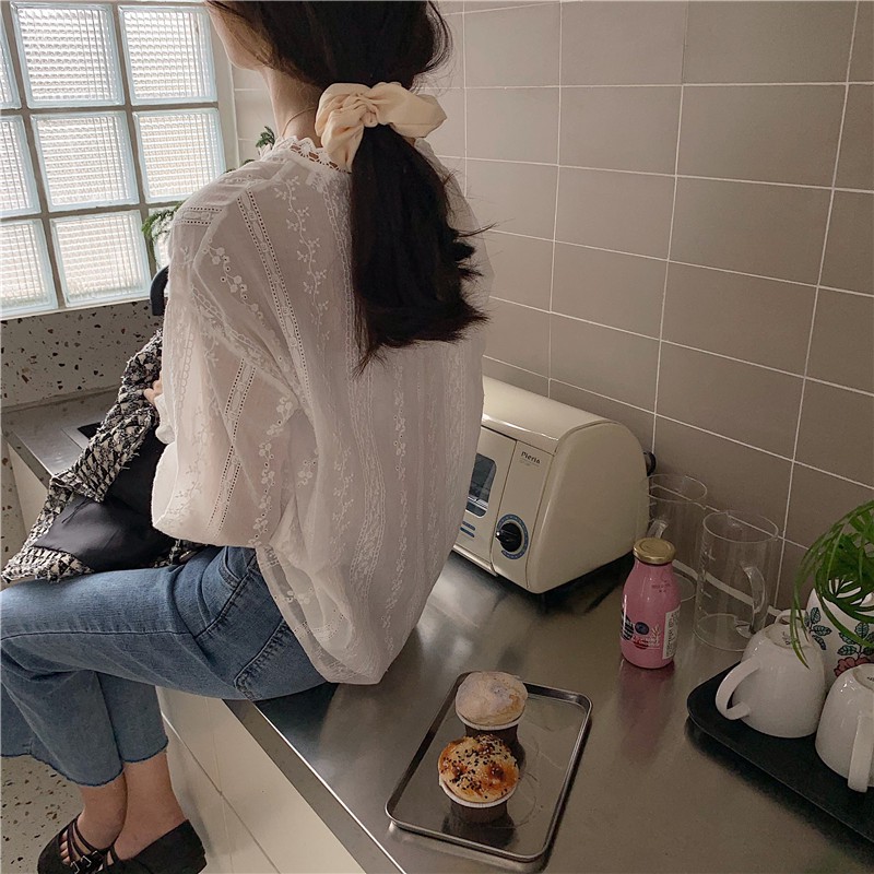 LEEVA - Áo cổ tròn tay bo chun vải thô mềm thời trang A101 | BigBuy360 - bigbuy360.vn