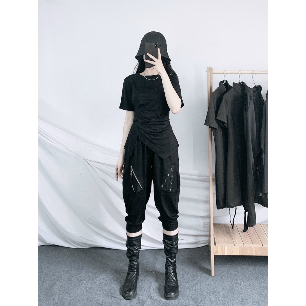 QUẦN JOGGERS NGẮN QUẦN THỤNG CÁ TÍNH UNISEX ẢNH CHỤP THẬT CHÓE