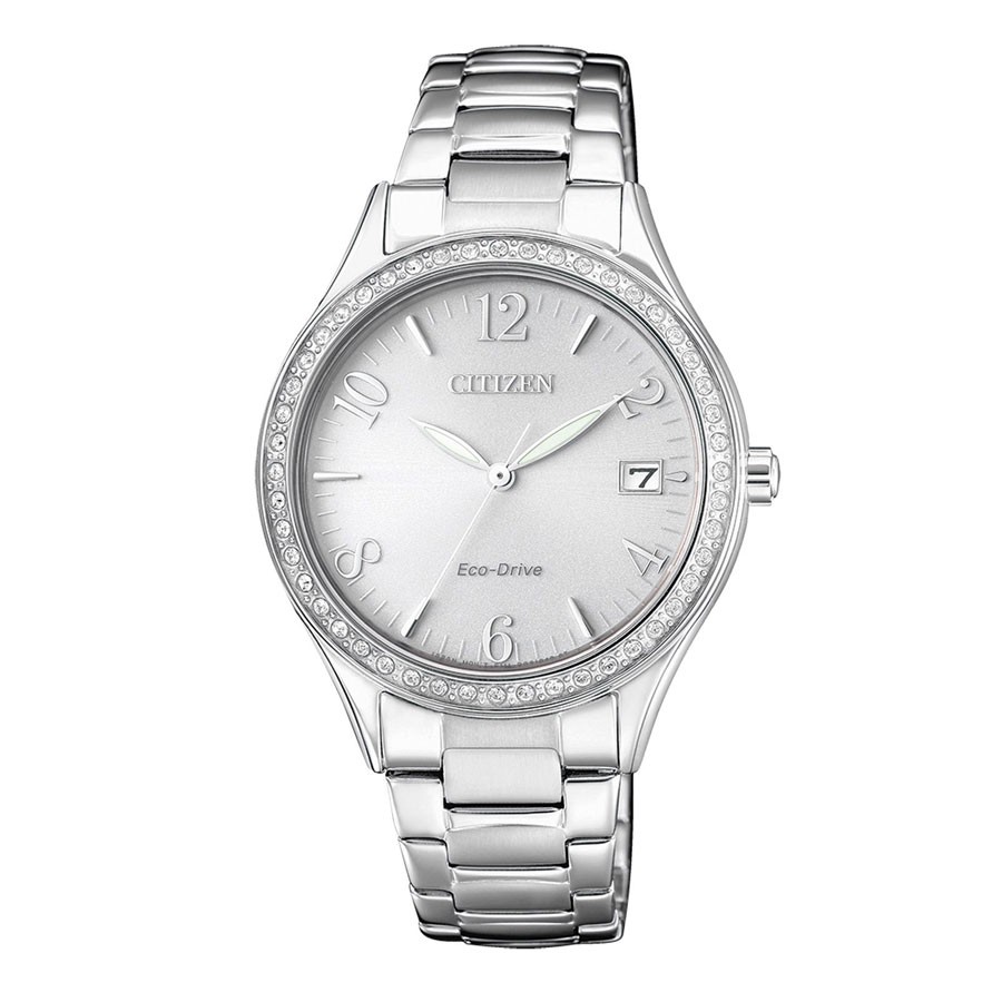 Đồng Hồ Nữ Citizen Đính Đá Swarovsk Dây Thép Không Gỉ EO1180-82A - Mặt Trắng
