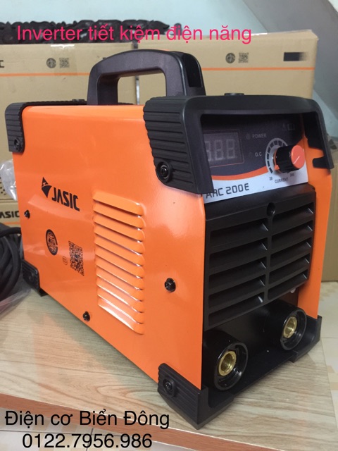 Máy Hàn điện tử 🍓 FREESHIP 🍓Tặng bộ mặt nạ Hàn, bó 20 que hàn Hàn JASIC ARC-200E INVERTER tiết kiệm điện, mẫu mới nhất