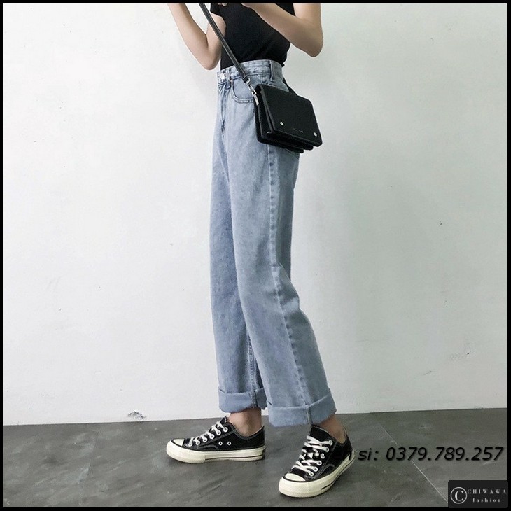 [Sỉ] Quần jean nữ baggy giá rẻ TA06