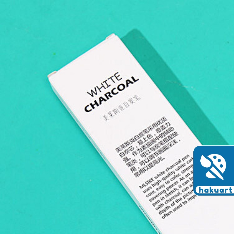Bút Chì Than Sáp Trắng White Charcoal MLSIKE - Họa Cụ Hakuart