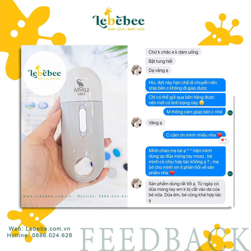 Máy dũa móng tay cho bé Moaz Bébé