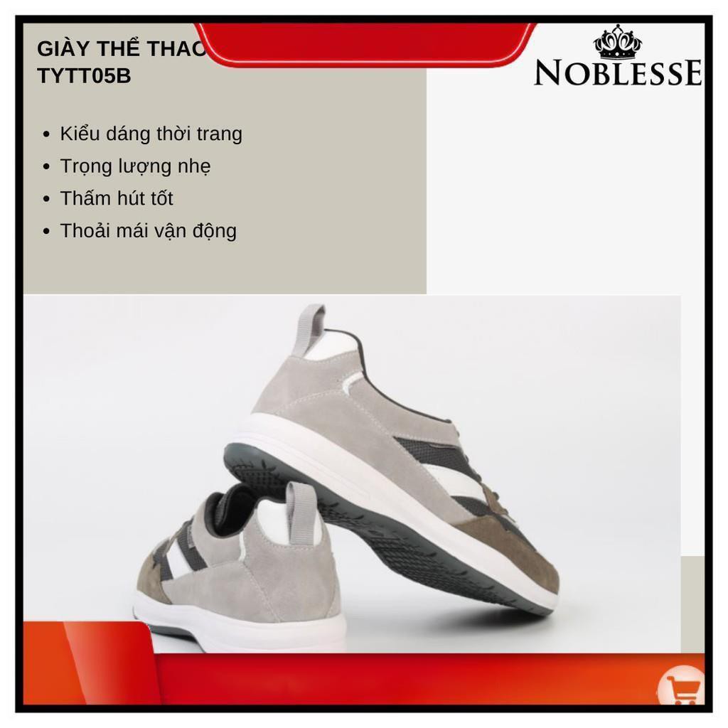 GIÀY THỂ THAO NAM DA LỘN CỔ THẤP THỜI TRANG CHÍNH HÃNG NOBLESSE TYTT05B