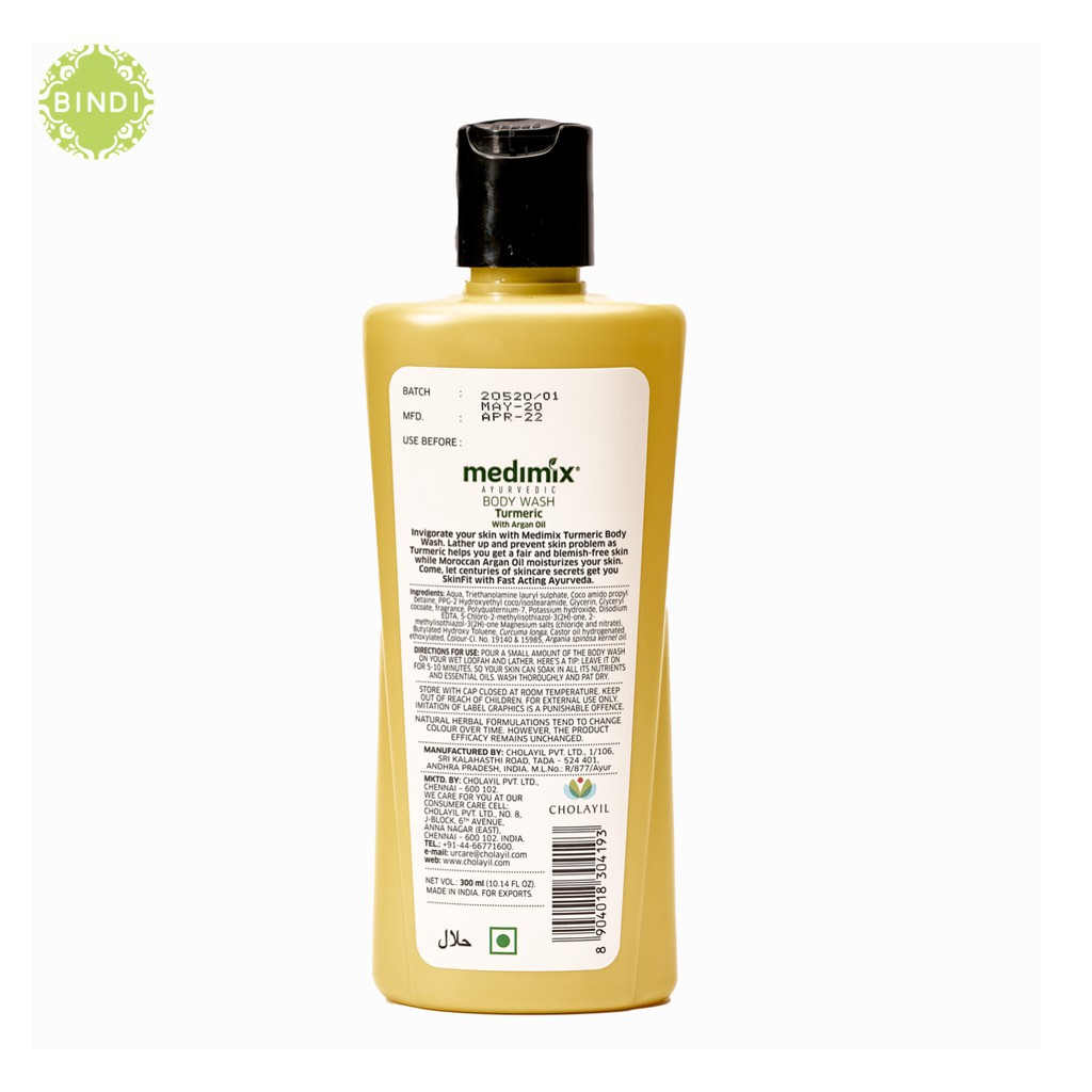 Sữa tắm Medimix tinh dầu Nghệ và dầu Argan 300ml | BigBuy360 - bigbuy360.vn