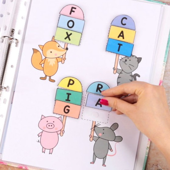 Học liệu Montessori bóc dán thông minh cho bé  hoạt động mùa hè - Đồ chơi giáo dục sớm Montessori J42