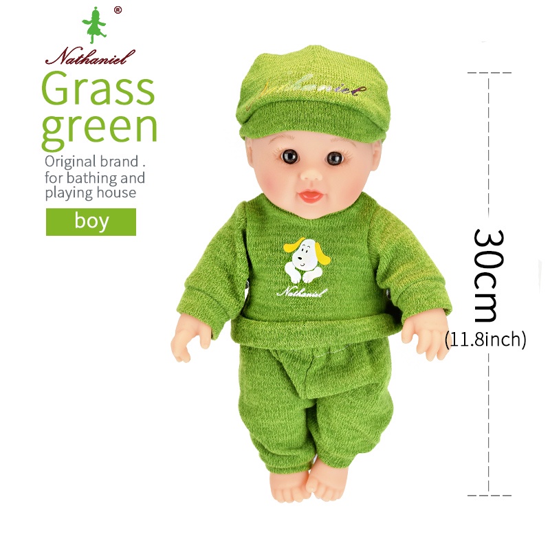 Búp Bê Tái Sinh Nhựa Mềm Nathaniel 30 Cm 12 inch Reborn Doll  Đồ Chơi Cho Bé Silicone Vynil