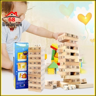 Bộ trò chơi rút gỗ 54 thanh Wiss Toy trí tuệ