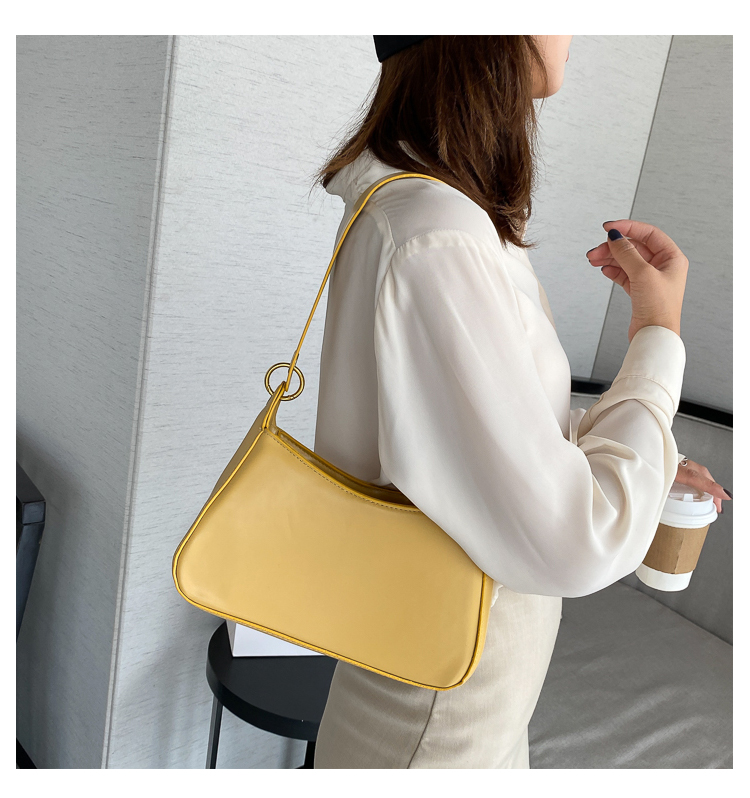 Túi Xách Tay Màu Trắng Thiết Kế Giản Dị Thời Trang