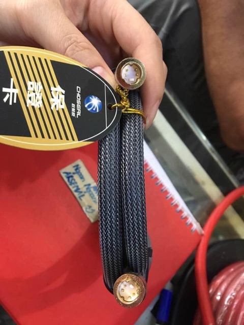 Dây tín hiệu 2 đầu S cao cấp nhập khẩu hãng CHOSEAL. Jack mạ vàng 24k. Chống nhiễu khử từ đầy đủ. Báo giá 1 dây