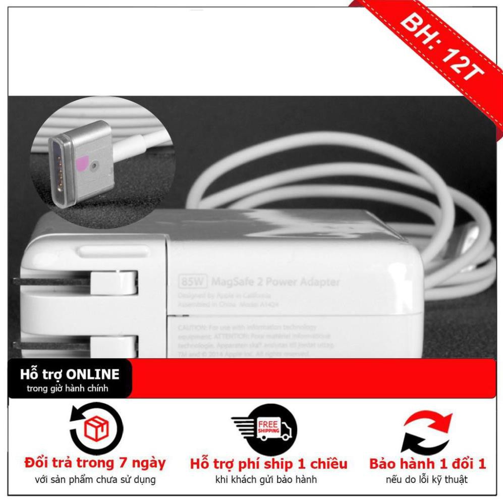 Sạc dành cho Macbook MagSafe 2 85W Chân T - Hàng zin xịn Bảo hành 12 tháng