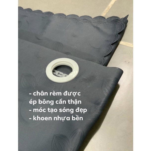 [Giảm 15k đơn 0đ] Rèm cửa sổ rộng 1m x cao 1.5m gấm mịn chống nắng, cản sáng chất lượng cao - May Theo Yêu Cầu