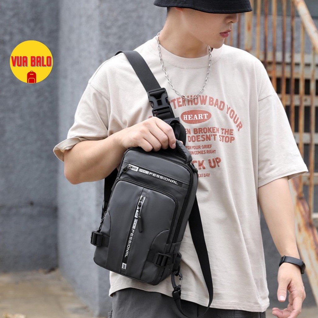 Túi đeo chéo nam cao cấp chống nước Hàn Quốc, Túi nam đeo chéo đi học, đi chơi, du lịch, dã ngoại VBL
