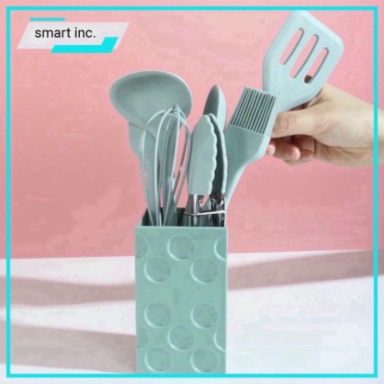 Cây Đánh Trứng Phới Trộn Bột Spatula Dụng Cụ Làm Bánh Làm Bếp Silicon 8 Món