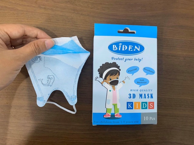 Khẩu trang cho bé Biden ( hộp 10 cái )