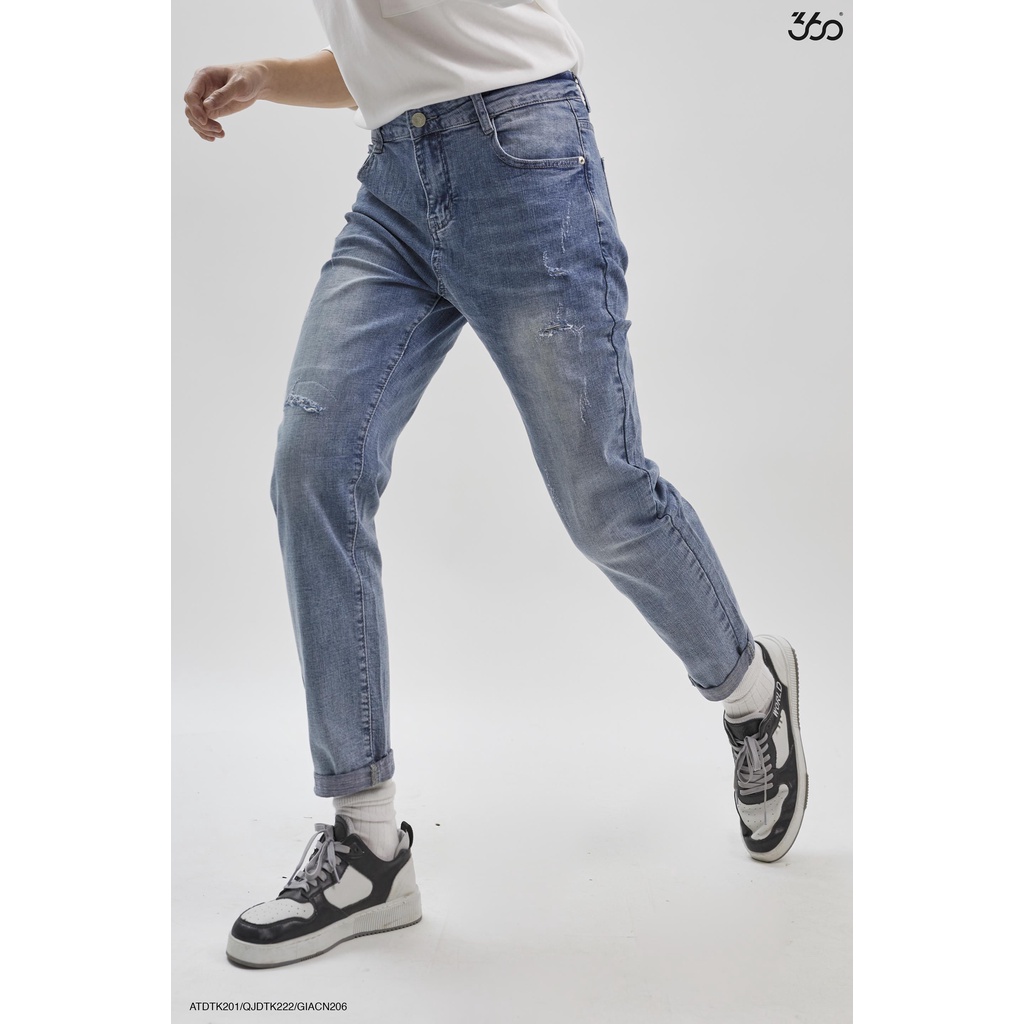 Quần jeans xanh basic thương hiệu 360 Boutique chất liệu cao cấp | BigBuy360 - bigbuy360.vn