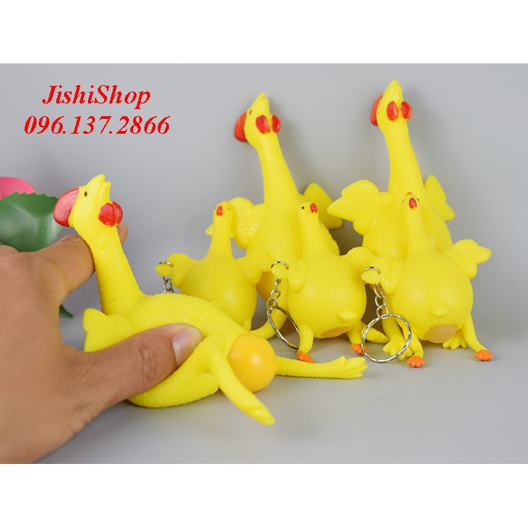 (hanashop016) Gà đẻ trứng làm móc khóa- - đồ chơi an toàn |shopee. Vn\Shopgiayred