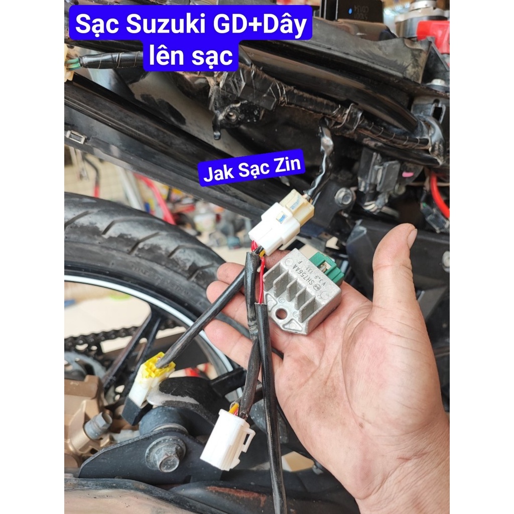 Bộ dây lên sạc chuyển điện bình dành cho sirus- Ex 135