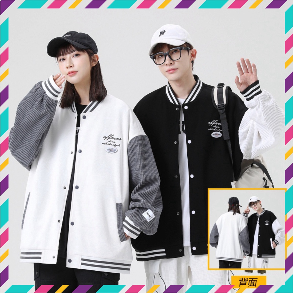 Áo Khoác Bomber Nam Nữ Unisex,Áo Khoác Nỉ Bomber Form Rộng Phối Màu Phong Cách Hàn Quốc Siêu Hót 2023 MS03 ( sale )