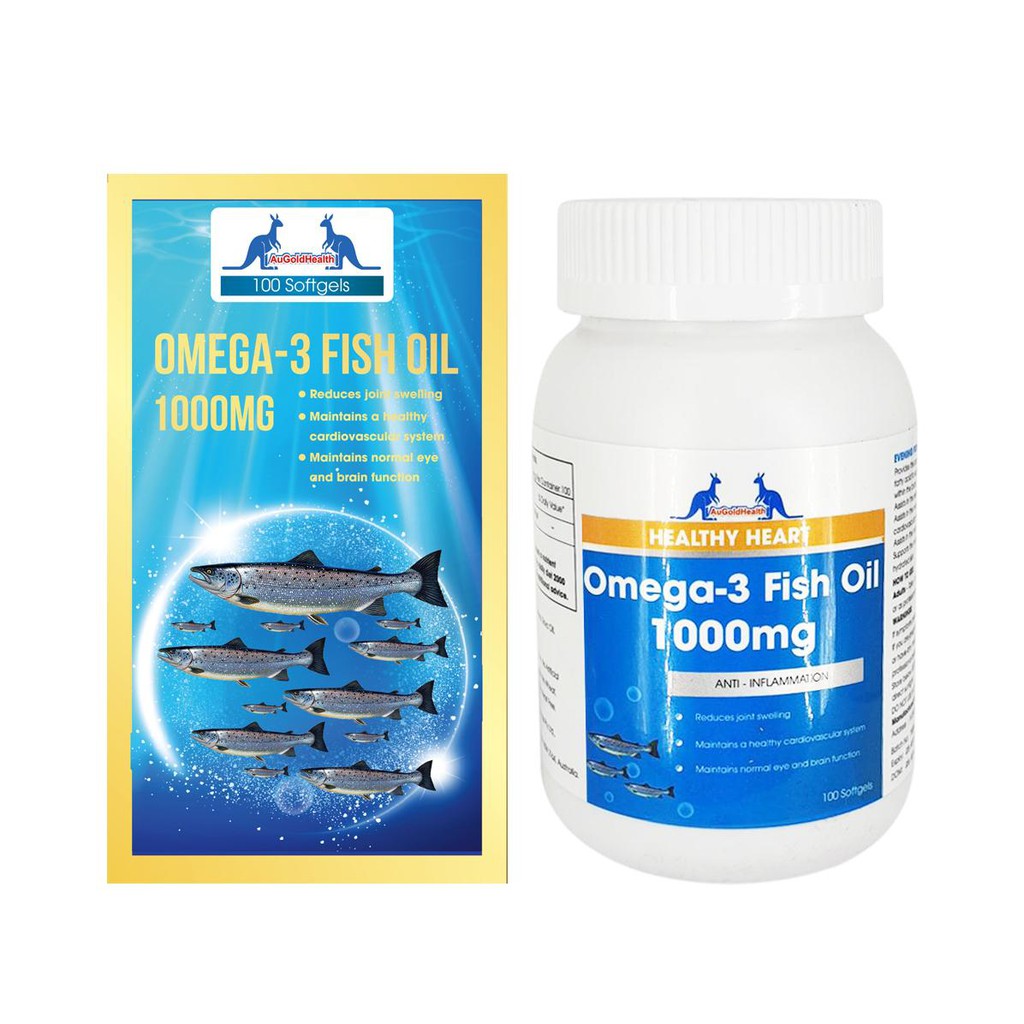 Dầu cá Augoldhealth Fish oil 1000mg Omega3 - của Úc - 100 viên