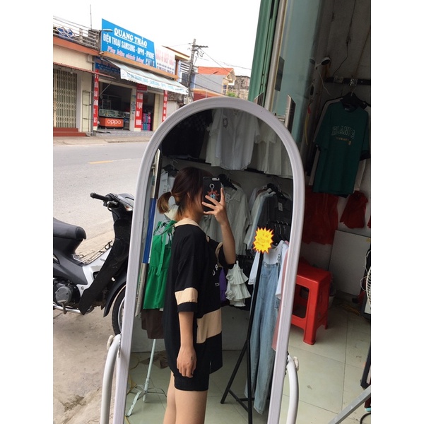 Áo Polo Phối Màu hình gấu phong cách ulzzang