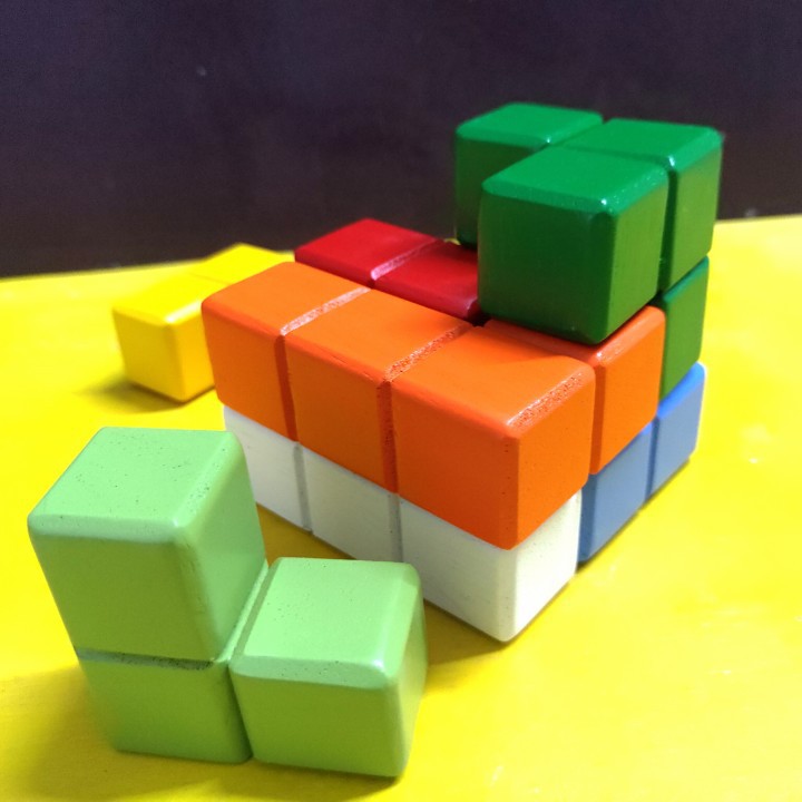 Đồ chơi thách thức thông minh, RUBIK 3X3 gỗ, đồ chơi giáo dục cho bé, đồ chơi Winwintoys