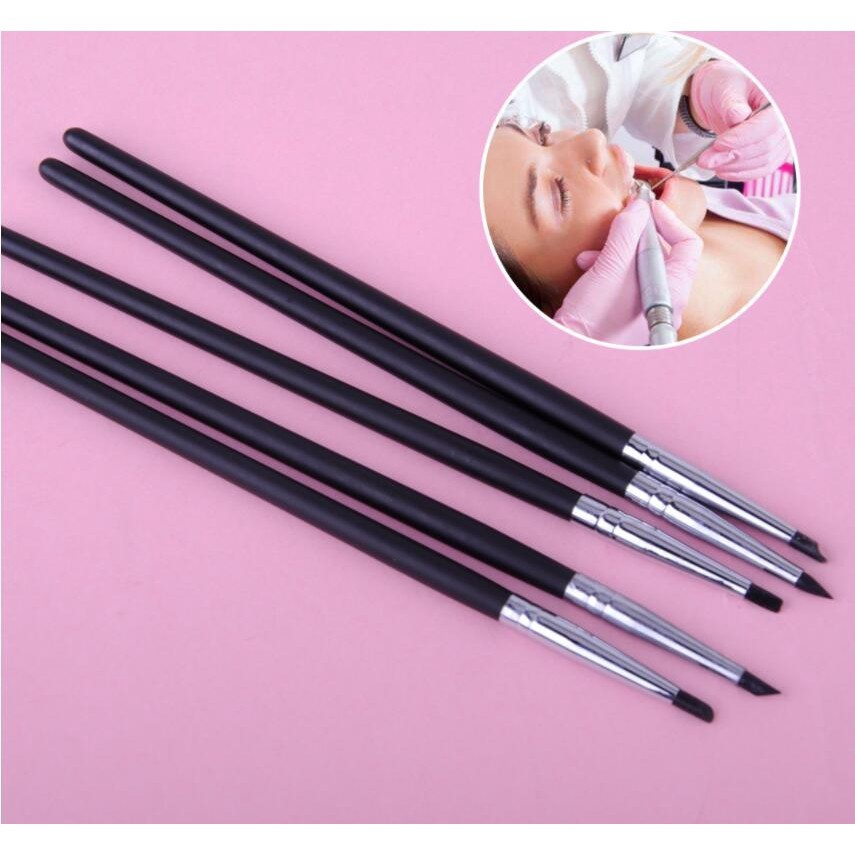 5pcs/set Clay Trim Soft Pen Clay Plastic Silicone Pen Oil Painting Eraser White Paint Brush