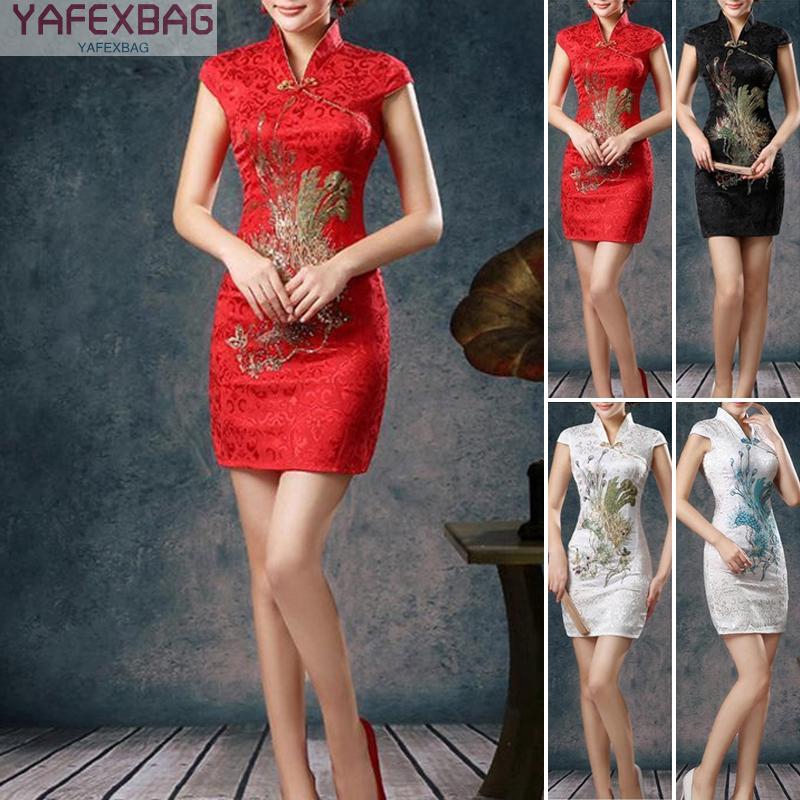 Đầm sườn xám dáng ôm phong cách quyến rũ thanh lịch dành cho nữ