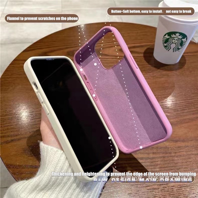 Ốp Điện Thoại Silicon Chống Sốc/Trượt Màu Trơn Đơn Giản Thời Trang Cho compatible for iPhone14 Pro Max 13 Pro Max X XS Max XR 13 Pro Max 12 11 Pro Max SE2 7 8+
