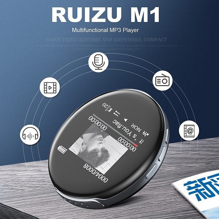 [HÀNG CHÍNH HÃNG] MÁY NGHE NHẠC BLUETOOTH RUIZU M1 BỘ NHỚ TRONG 8GB - MÁY NGHE NHẠC MP3 BLUETOOTH KHÔNG DÂY 8G