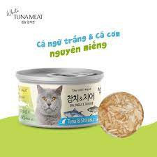 &quot;80g&quot;CÁ NGỪ TRẮNG &amp; CÁ CƠM ĐÓNG HỘP CHO MÈO bổ sung những vitamin và khoáng chất thiết yếu mà bữa ăn hằng ngày