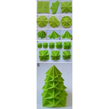 100 tờ giấy gấp origami trang trí noel kèm hướng dẫn