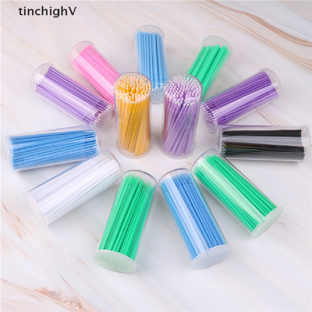 Set 100 Tăm Bông 13 Màu Tùy Chọn Trang Điểm Nối Dài Lông Mi