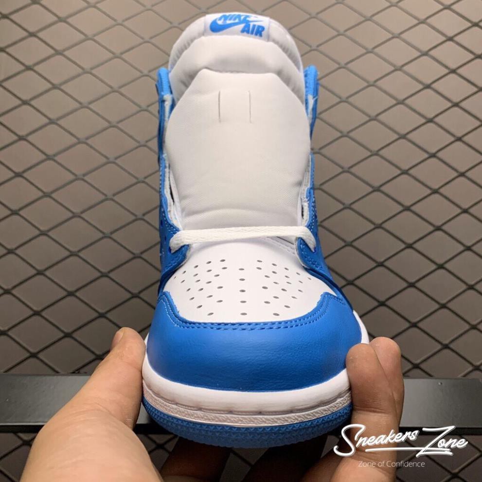 Giày sneaker 𝐍𝐈𝐊𝐄 𝐀𝐈𝐑 𝐉𝐎𝐑𝐃𝐀𝐍 1 Mid Unc University xanh dương Full size nam nữ