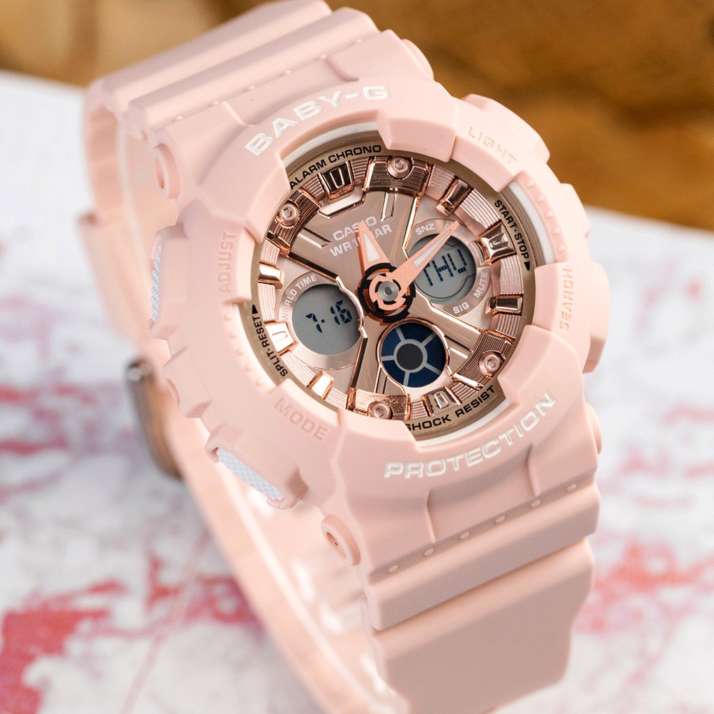 Đồng Hồ Nữ Casio Dây Nhựa Chính Hãng BABYG BA-130-4ADR