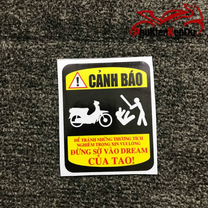 TEM CẢNH BÁO HÀI HƯỚC COMBO 3 TẤM