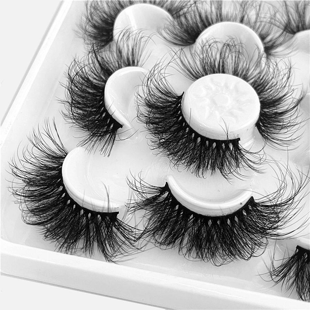 Bộ 5 Cặp Lông Mi Giả 3D Dùng Trang Điểm Chuyên Nghiệp