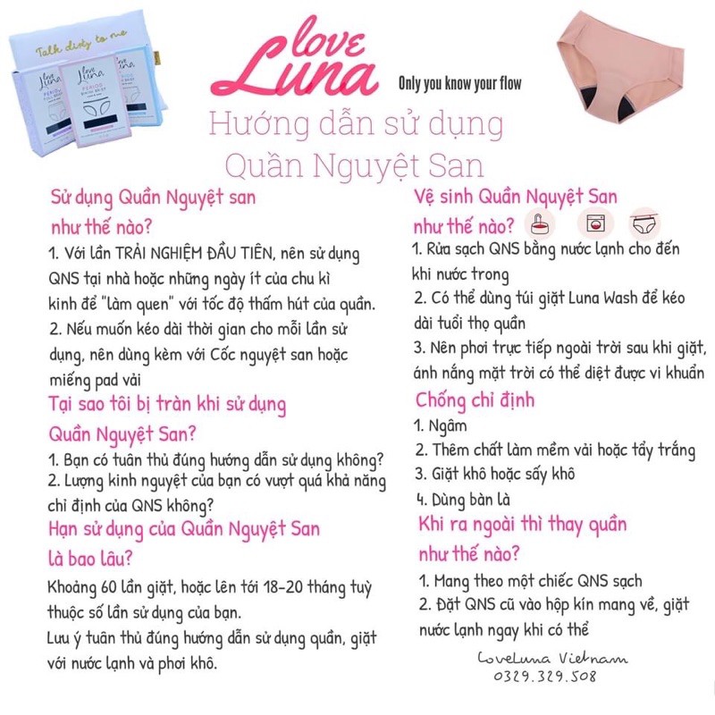 QUẦN NGUYỆT SAN LOVE LUNA | BigBuy360 - bigbuy360.vn