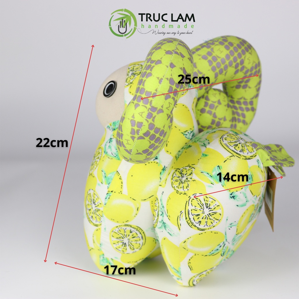 Đồ Chơi Cho Bé Thú Nhồi Bông Hình Chú Dê Mông Cong Bông Gòn Cao Cấp – Trúc Lâm Handmade