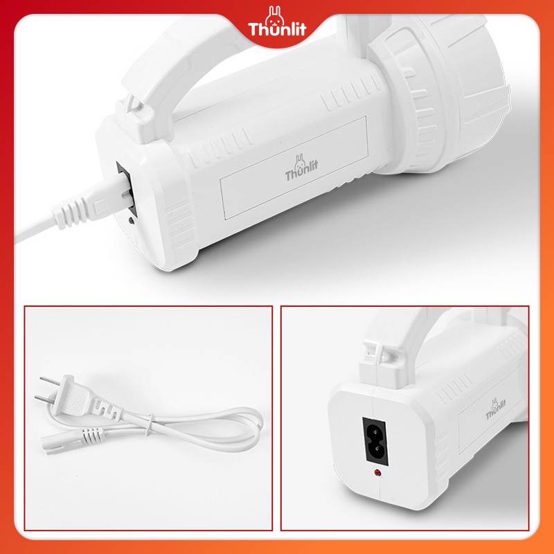 Đèn LED Thunlit sạc được có tay cầm thích hợp đi câu cá và các hoạt động ngoài trời