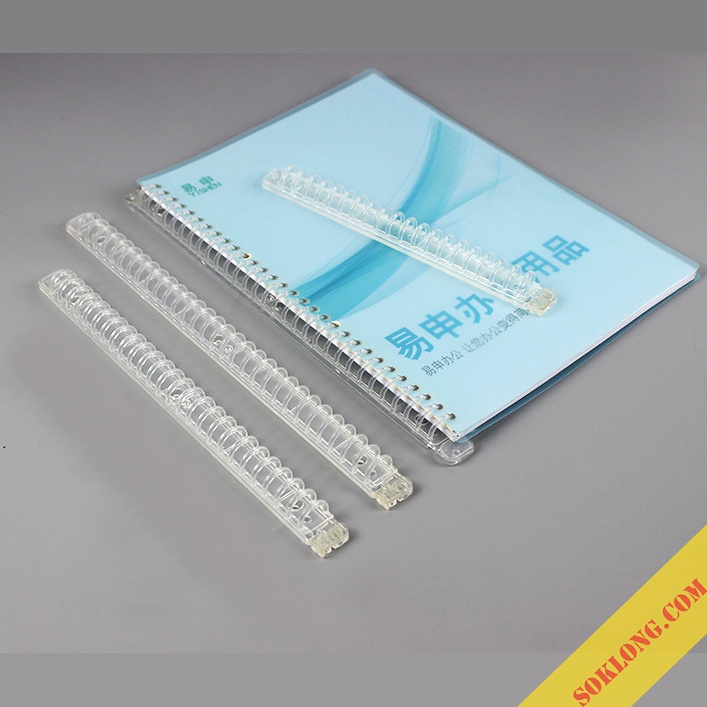 Thanh còng nhựa đóng gáy cứng B5 26 lỗ P13 gáy sổ còng binder refill giấy