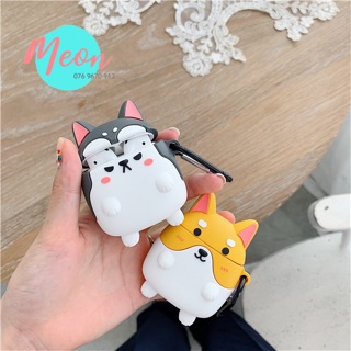 Case Airpod - Chó Corgi và Husky